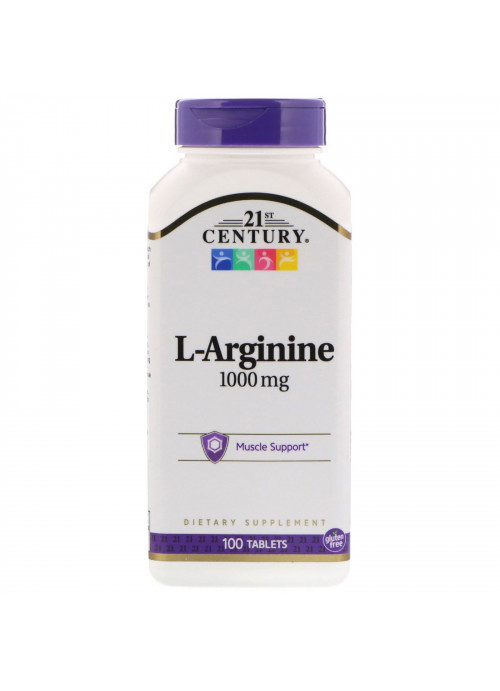 21st Century, L-Arginine, 1,000 mg, 100 Tablets
