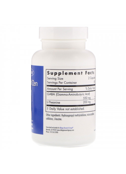Allergy Research Group, Zen, 200 mg, 120 Vegetarian Capsules