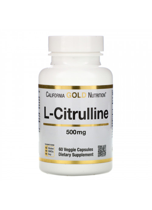 California Gold Nutrition, L-Citrulline, 500 mg, 60 Veggie Capsules