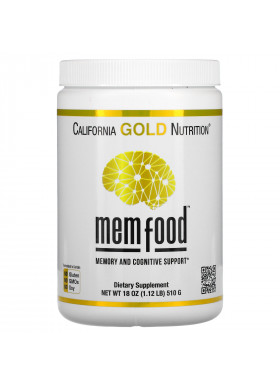 California Gold Nutrition, MEM Food, Memory and Cognitive Support, 18 oz (510 g)