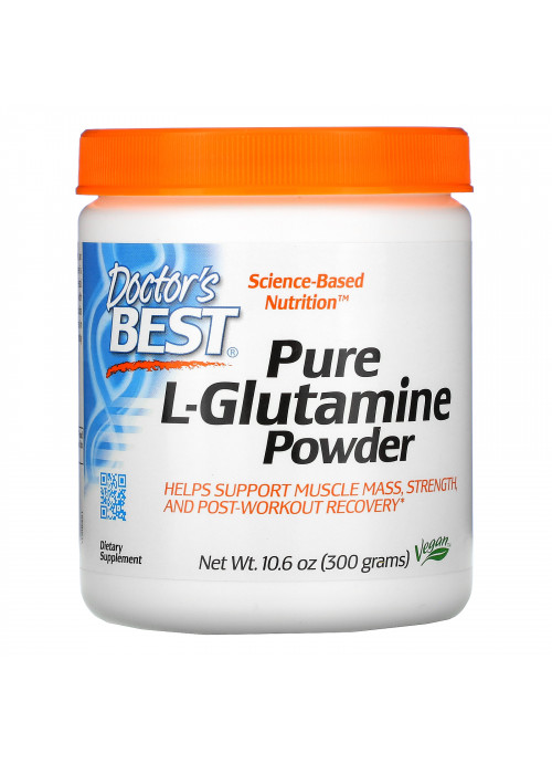 Doctor's Best, Pure L-Glutamine Powder, 10.6 oz (300 g)