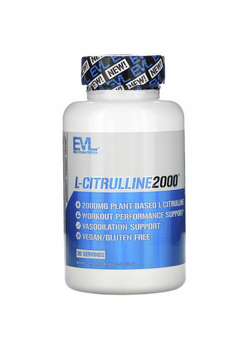EVLution Nutrition, L-Citrulline2000, 2,000 mg, 90 Veggie Capsules