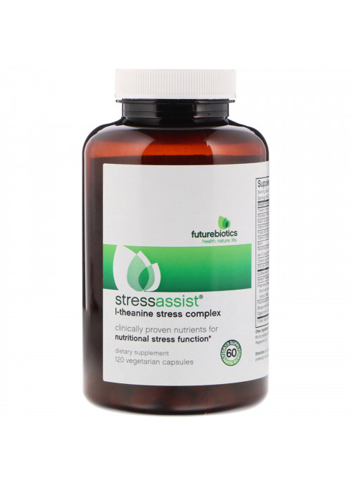 FutureBiotics, StressAssist, L-Theanine Stress Complex, 120 Vegetarian Capsules