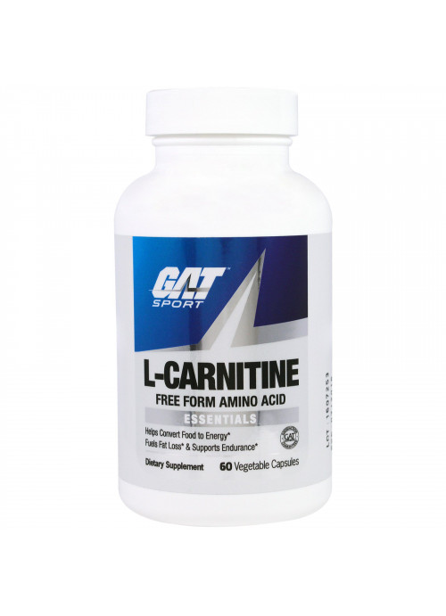 GAT, L-Carnitine, Amino Acid, Free Form, 60 Vegetable Capsules