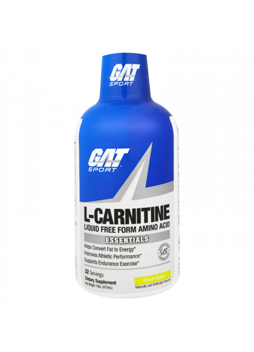 GAT, L-Carnitine, Amino Acid, Free Form, Green Apple, 16 oz (473 ml)