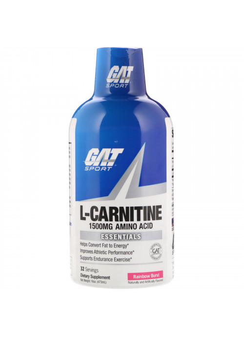 GAT, L-Carnitine, Amino Acid, Rainbow Burst, 1,500 mg, 16 oz (473 ml)