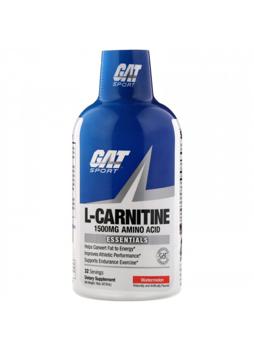 GAT, L-Carnitine, Amino Acid, Watermelon, 1,500 mg, 16 oz (473 ml)