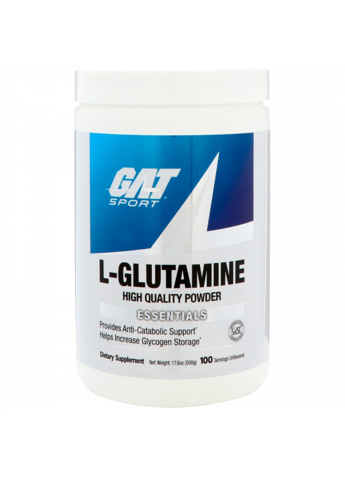 GAT, L-Glutamine, High Quality Powder, Unflavored, 17.6 oz (500 g)