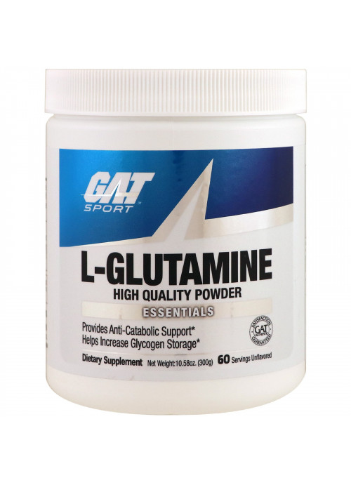 GAT, L-Glutamine, Unflavored, 10.58 oz (300 g)