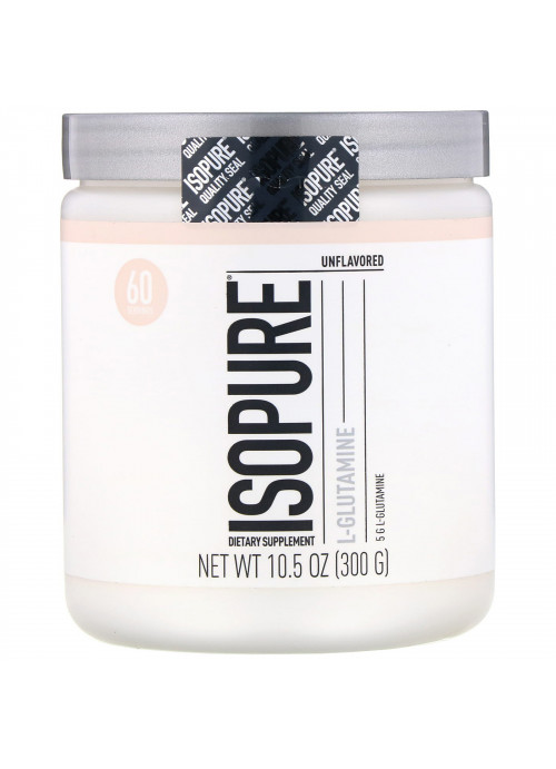 Isopure, L-Glutamine, Unflavored, 10.5 oz (300 g)