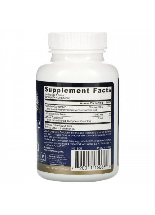 Jarrow Formulas, L-Citrulline, 60 Tablets