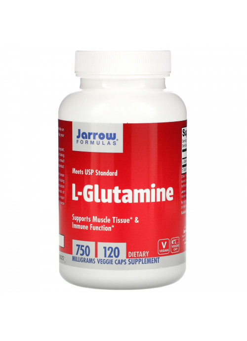 Jarrow Formulas, L-Glutamine, 750 mg, 120 Veggie Caps