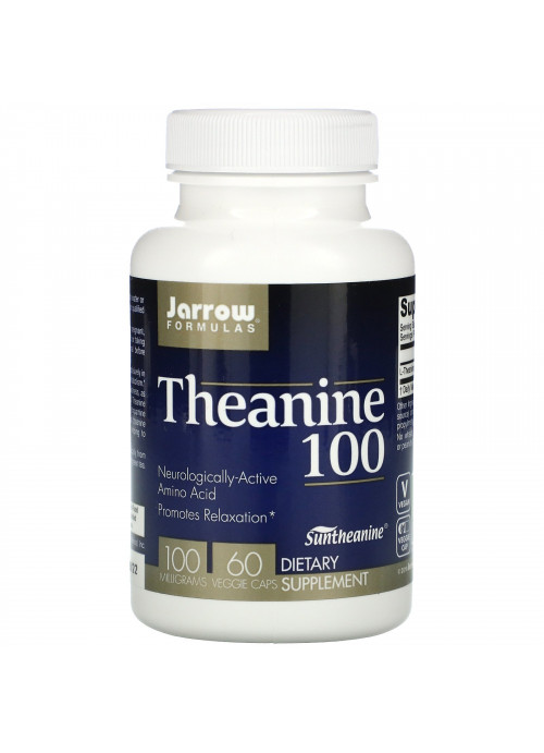 Jarrow Formulas, Theanine 100, 100 mg, 60 Veggie Caps