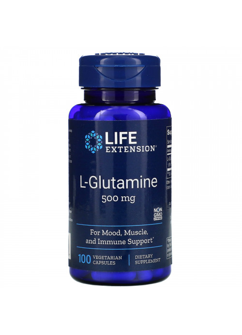 Life Extension, L-Glutamine, 500 mg, 100 Vegetarian Capsules