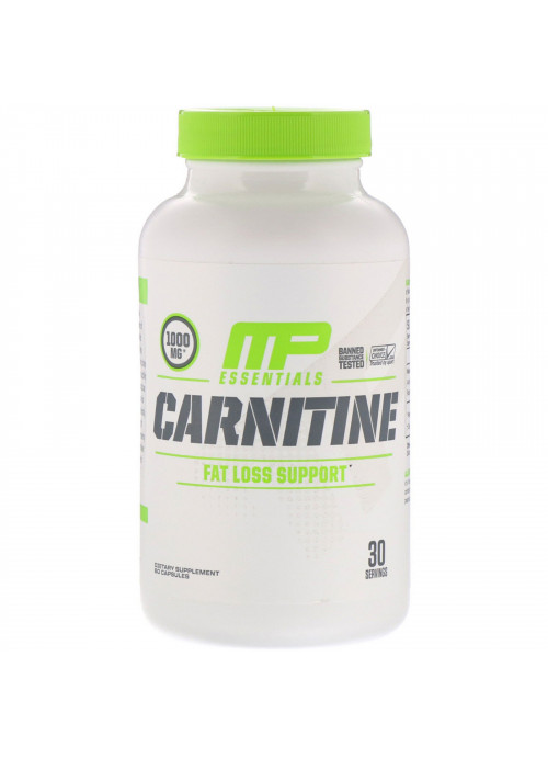 MusclePharm, Carnitine, Fat Loss Support, 60 Capsules