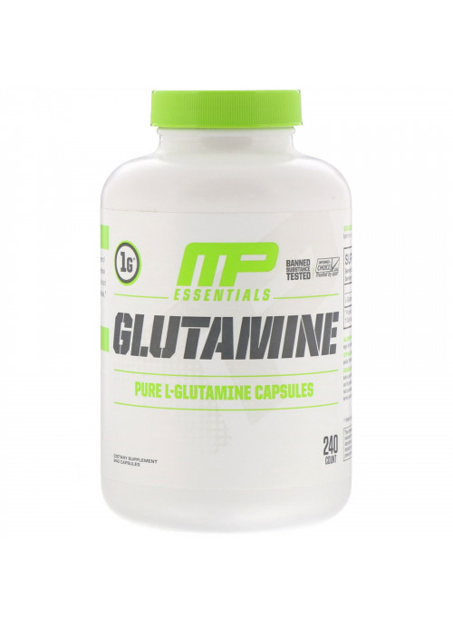 MusclePharm, Essentials, Glutamine, 240 Capsules