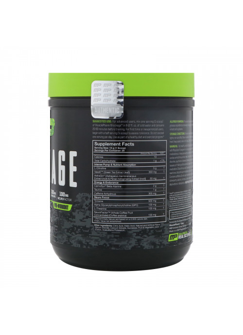 MusclePharm, Wreckage, Pre-Workout, Berry Lemonade, 12.35 oz (350 g)