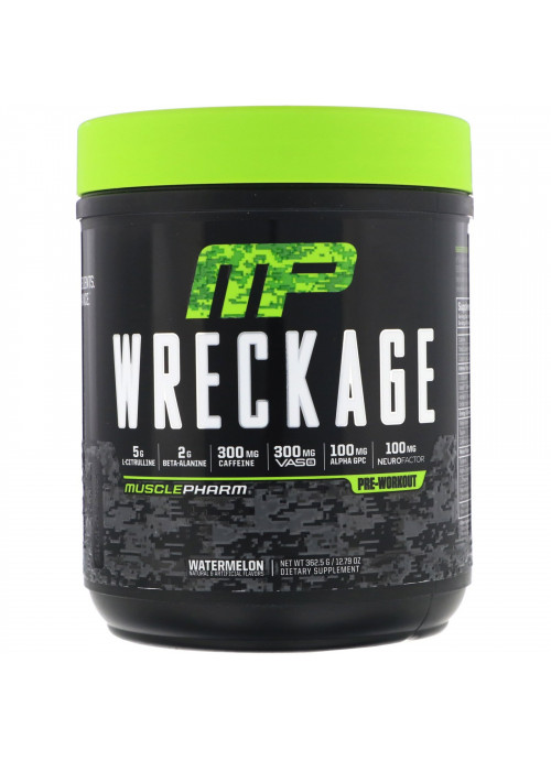 MusclePharm, Wreckage, Pre-Workout, Watermelon, 12.79 oz (362.5 g)