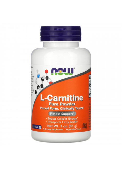 Now Foods, L-Carnitine, Pure Powder, 3 oz (85 g)