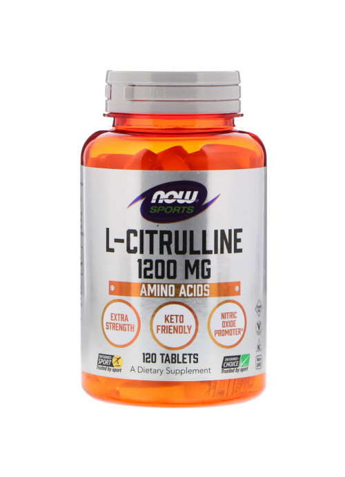 Now Foods, L-Citrulline, 1,200 mg, 120 Tablets