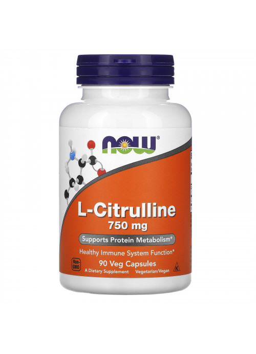 Now Foods, L-Citrulline, 750 mg, 90 Veg Capsules