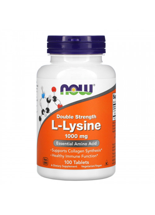 Now Foods, L-Lysine, 1,000 mg, 100 Tablets