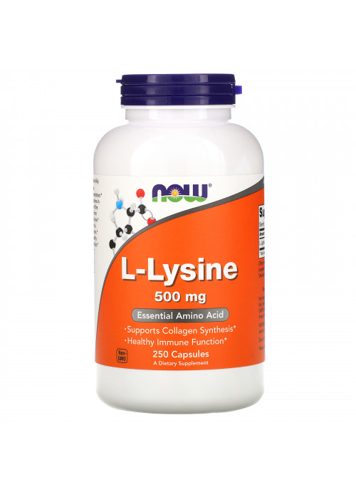 Now Foods, L-Lysine, 500 mg, 250 Capsules