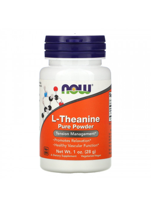 Now Foods, L-Theanine Pure Powder, 1 oz (28 g)