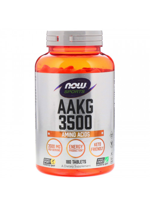 Now Foods, Sports, AAKG 3500, Amino Acids , 180 Tablets