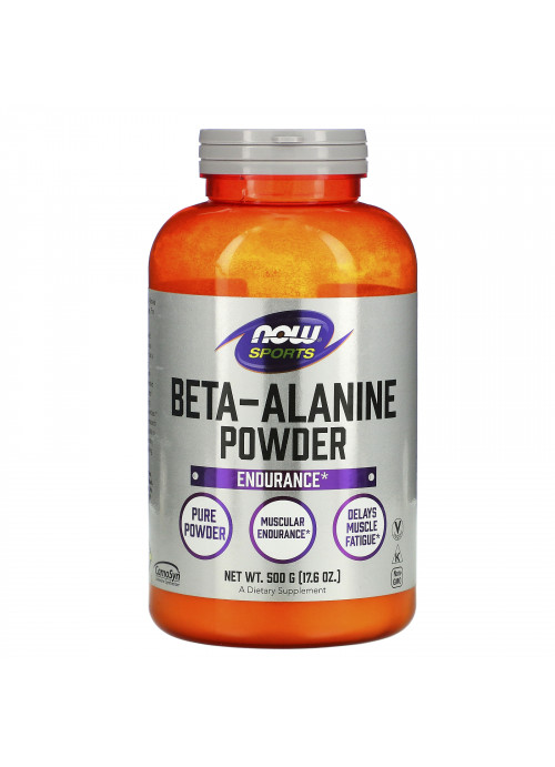 Now Foods, Sports, Beta-Alanine, Pure Powder, 17.6 oz (500 g)