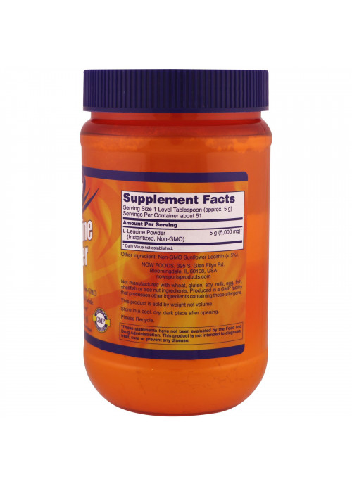 Now Foods, Sports, L-Leucine Powder, 9 oz (255 g)