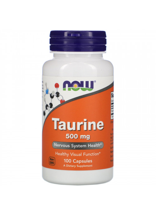 Now Foods, Taurine, 500 mg, 100 Capsules