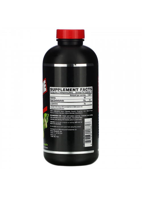 Nutrex Research, Black Series, Liquid Carnitine 3000, Green Apple, 16 fl oz (480 ml)