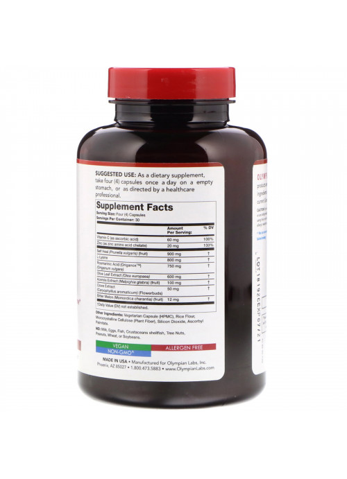 Olympian Labs, Herp-Eeze, 120 Vegetarian Capsules