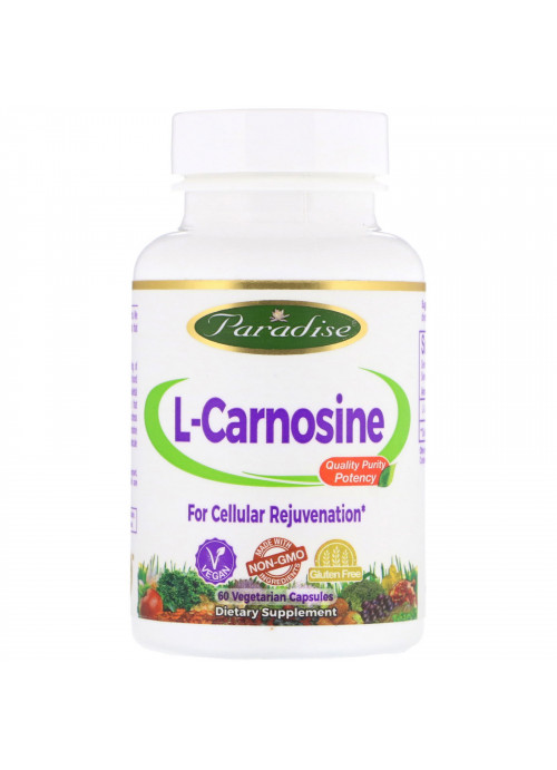 Paradise Herbs, L-Carnosine, 60 Vegetarian Capsules