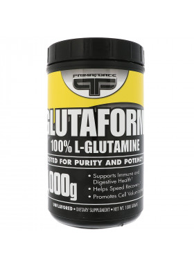 Primaforce, Glutaform, 100% L-Glutamine, Unflavored, 1000 g