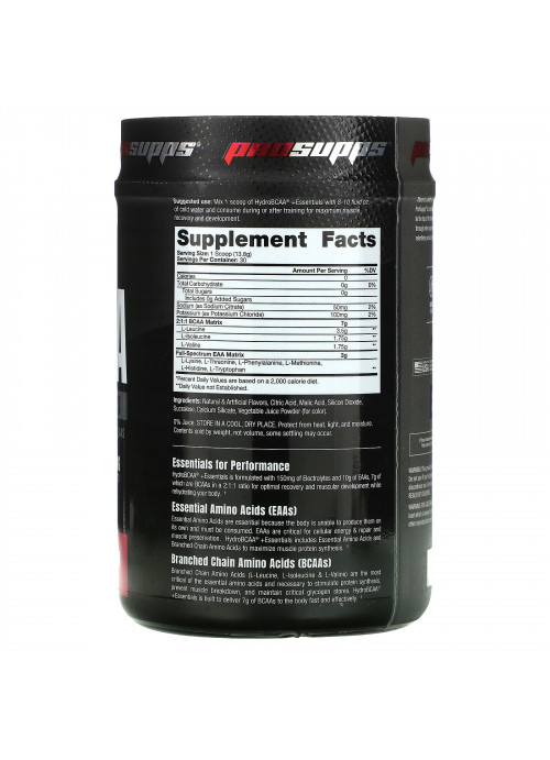ProSupps, Hydro BCAA +Essentials, Watermelon, 14.6 oz (414 g)