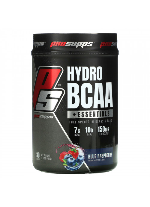 ProSupps, Hyrdo BCAA +Essentials, Blue Raspberry, 14.6 oz (414 g)