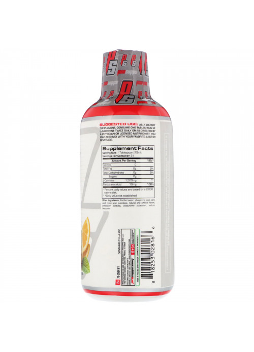 ProSupps, L-Carnitine 1500, Orange Sherbet, 1,500 mg, 16 fl oz (473 ml)