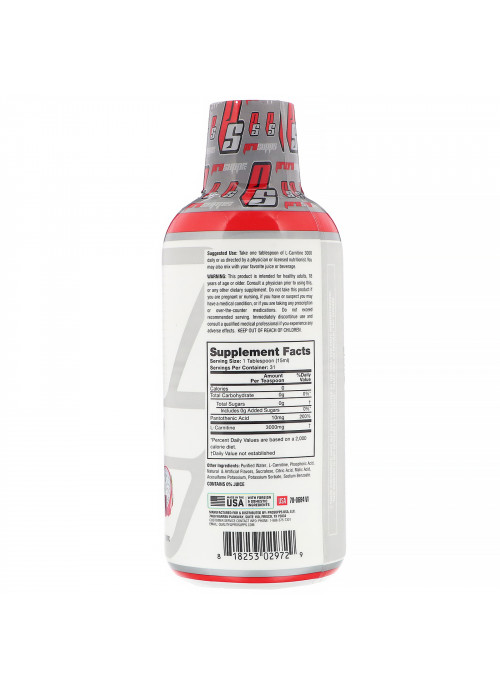 ProSupps, L-Carnitine 3000, Dragonfruit, 3,000 mg, 16 fl oz (473 ml)