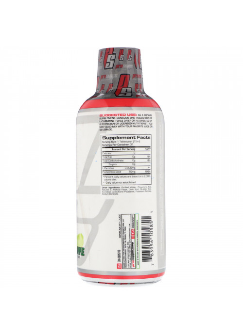 ProSupps, L-Carnitine 3000, Green Apple, 16 fl oz (473 ml)