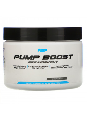 RSP Nutrition, Pump Boost Pre-Workout, Unflavored, 4.8 oz (138 g)