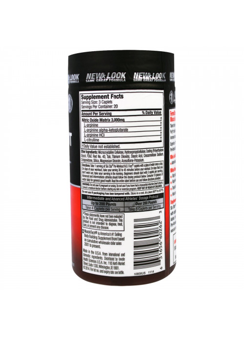 Six Star, Elite Series, Pre-Workout N.O. FURY, 60 Caplets