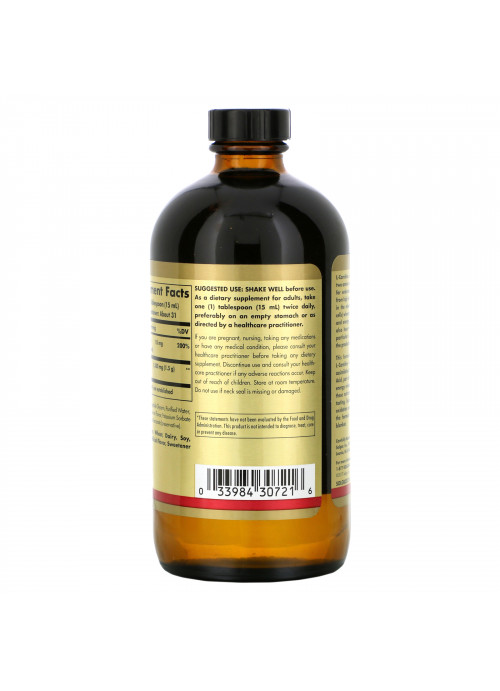 Solgar, L-Carnitine, Natural Lemon, 1,500 mg, 16 fl oz (473 ml)
