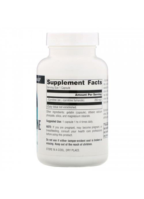 Source Naturals, L-Carnitine, 250 mg, 120 Capsules