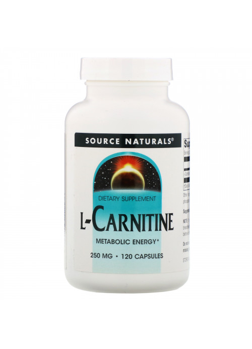 Source Naturals, L-Carnitine, 250 mg, 120 Capsules
