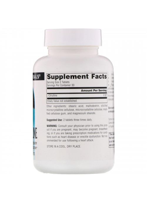 Source Naturals, L-Citrulline, 1000 mg, 60 Tablets