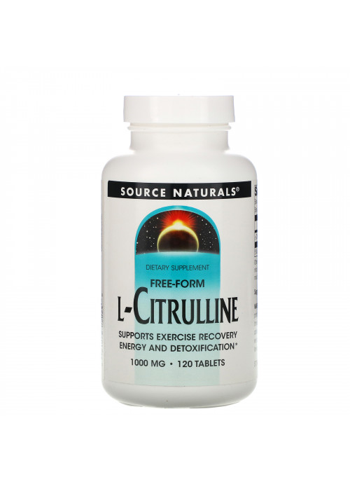 Source Naturals, L-Citrulline, Free-Form, 1,000 mg, 120 Tablets