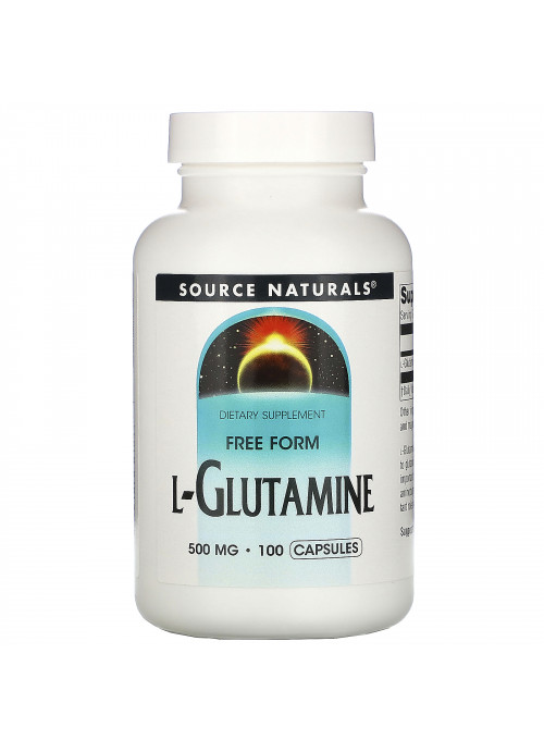 Source Naturals, L-Glutamine, 500 mg, 100 Capsules