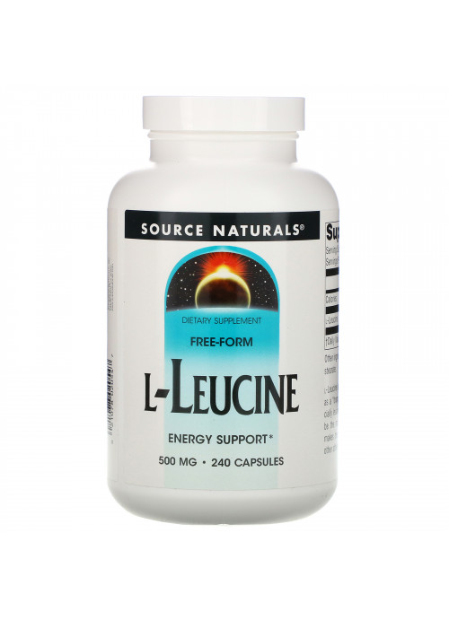 Source Naturals, L-Leucine, 500 mg, 240 Capsules